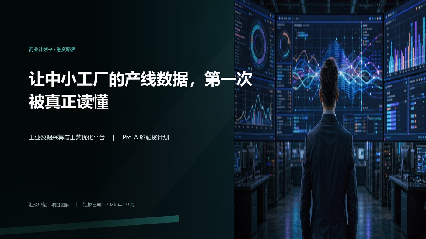 商业计划书 封面页