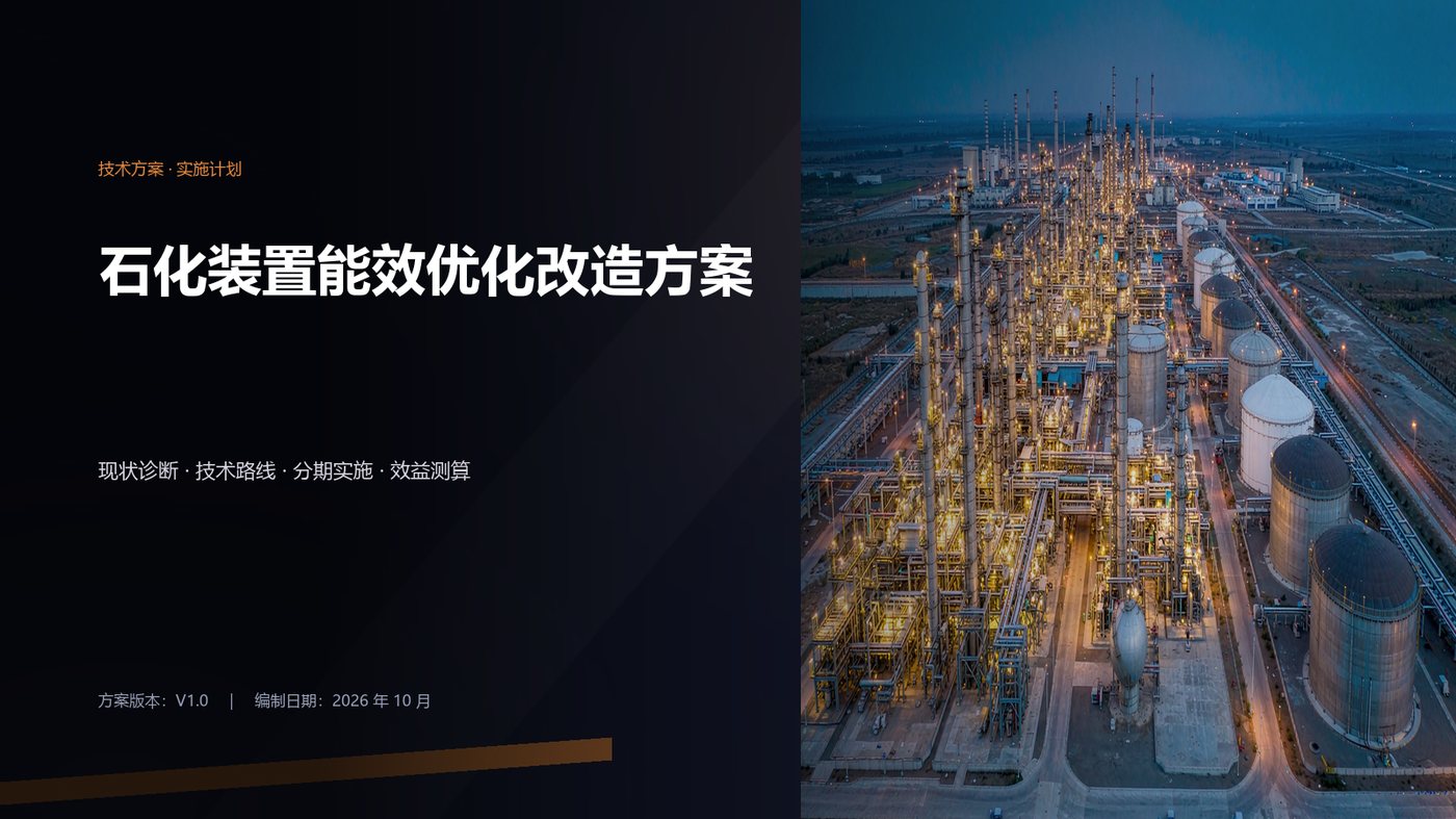 石化装置技术方案 封面页